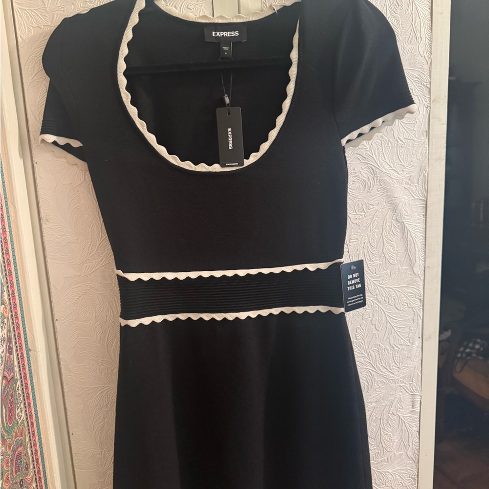 Express Black and White Women's Dress
